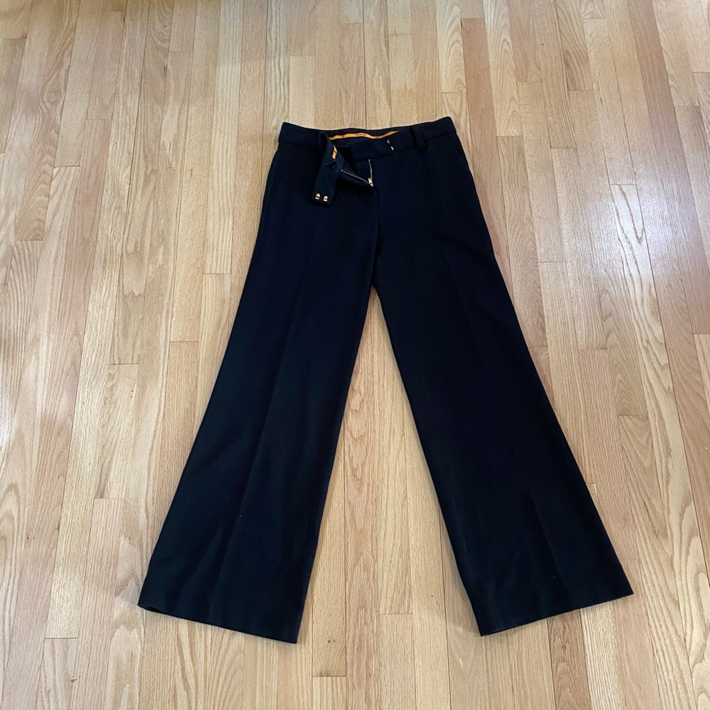 Tory Burch black Laura wide-leg pants
